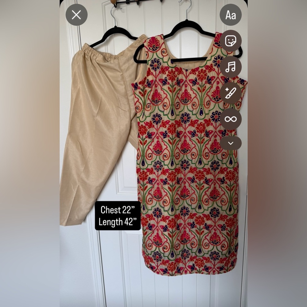 Floral Embroidered Sleeveless Dress